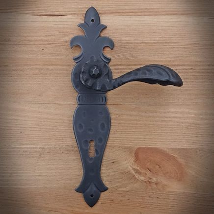 Klamka drzwiowa ARTDECO z szyldem na klucz 90mm-OSTATNIE SZTUKI