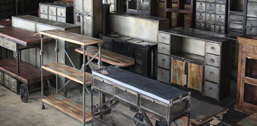 meble industrialne i vintage